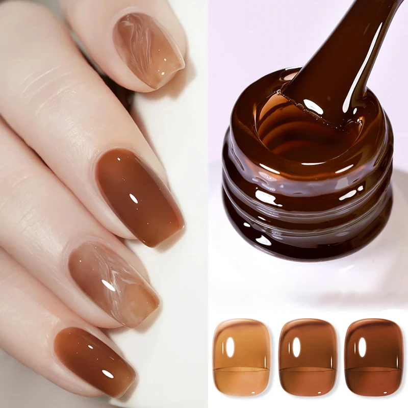 Esmalte de uñas efecto Jelly colores naturales/nude - 10ml