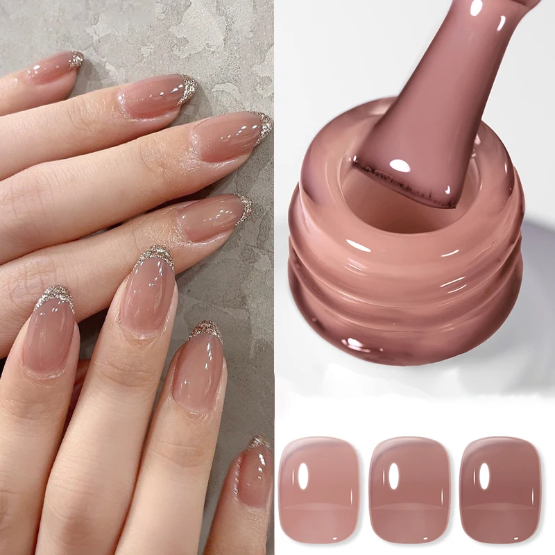 Esmalte de uñas efecto Jelly colores naturales/nude - 10ml