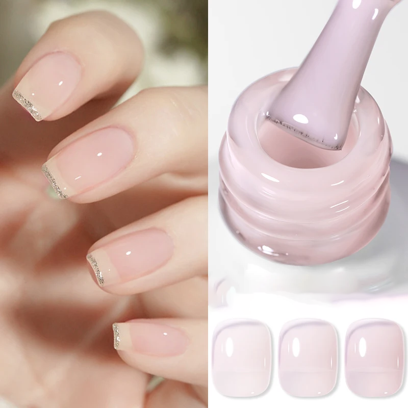 Esmalte de uñas efecto Jelly colores naturales/nude - 10ml