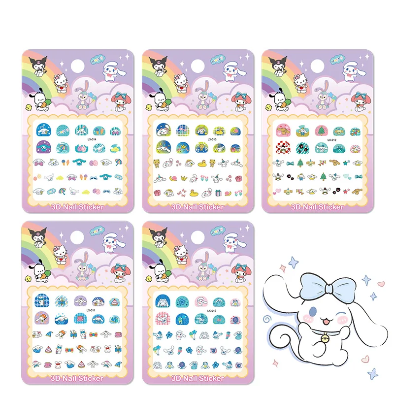 Sanrio Glow-in-the-Dark Sticker Set - 5 Sheets