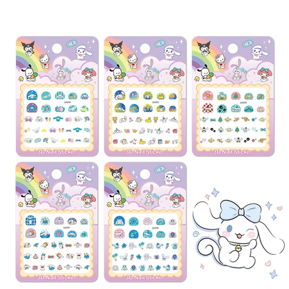 Sanrio Glow-in-the-Dark Sticker Set - 5 Sheets