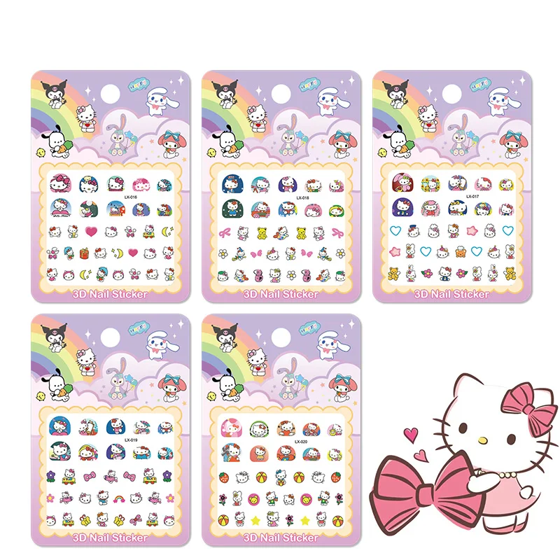 Sanrio Glow-in-the-Dark Sticker Set - 5 Sheets