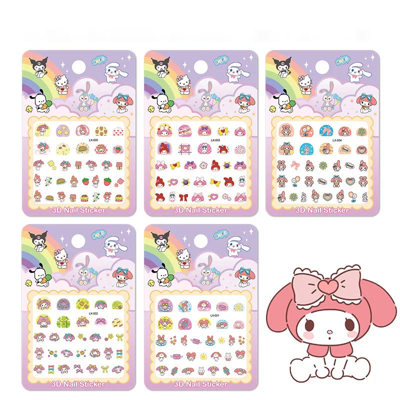 Set de pegatinas que brillan en la oscuridad Sanrio - 5 hojas