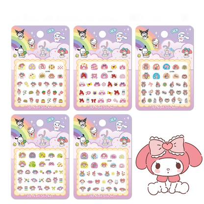 Set de pegatinas que brillan en la oscuridad Sanrio - 5 hojas