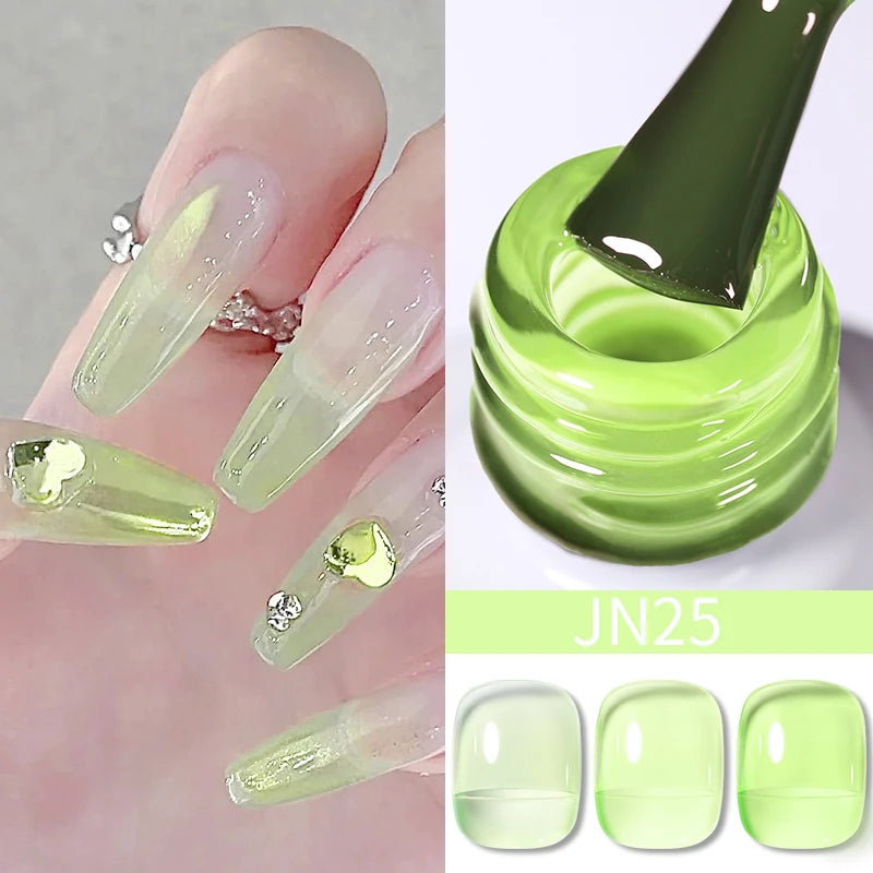 Jelly Effect Nail Polish in Colors - 10ml