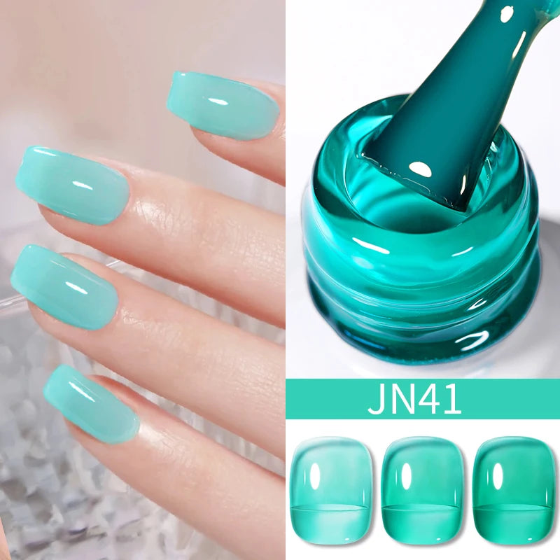 Jelly Effect Nail Polish in Colors - 10ml