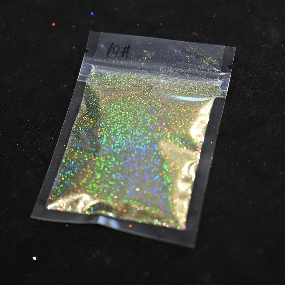 Holographic Glitter Powder for Nails – 5g Bag