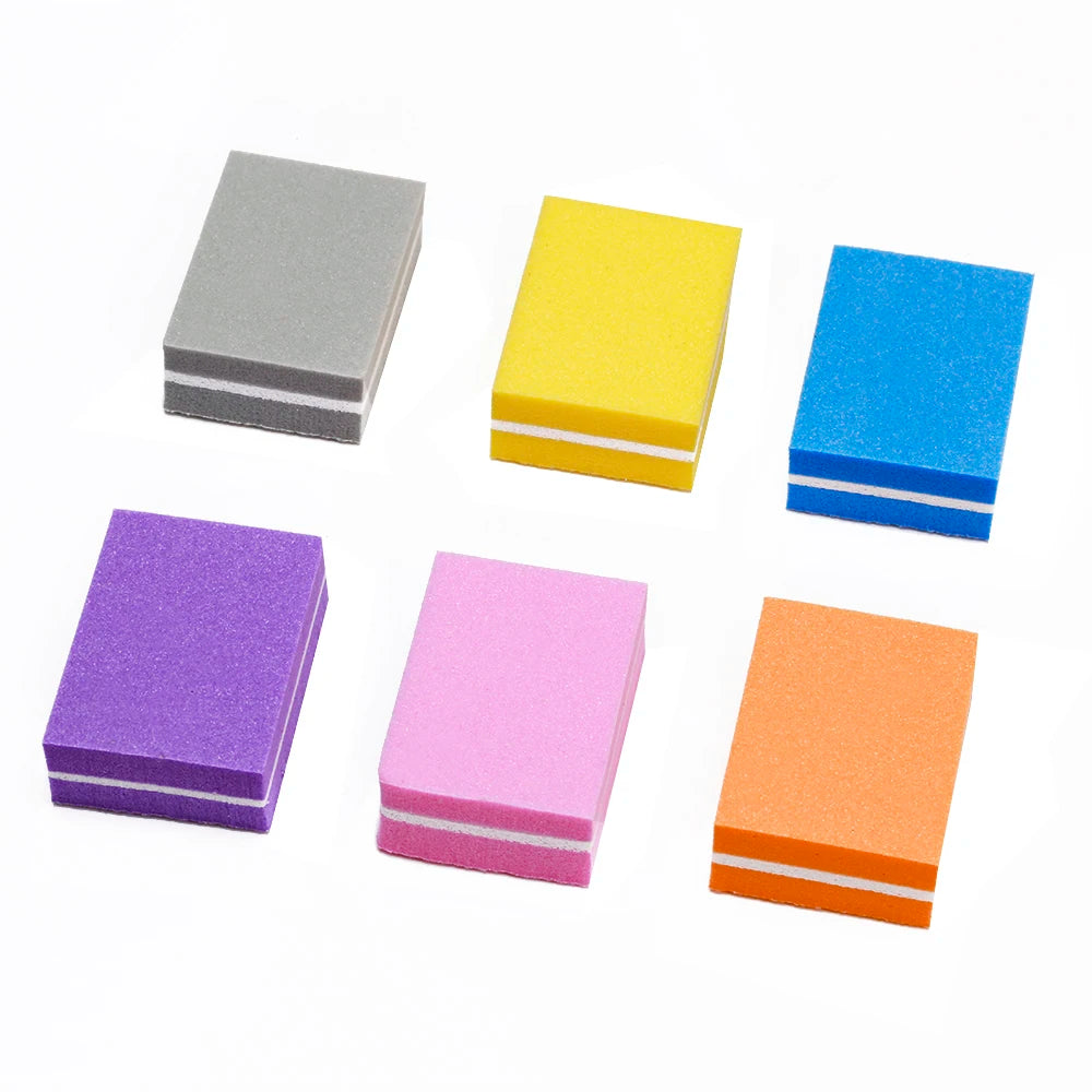 Pack Mini Nail Buffer Blocks - 10 Pieces