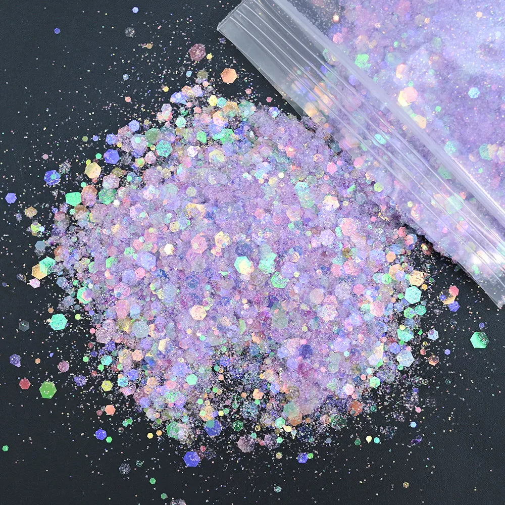 Holographic Glitter for Nail Art - Angel Symphony (50g per Bag)