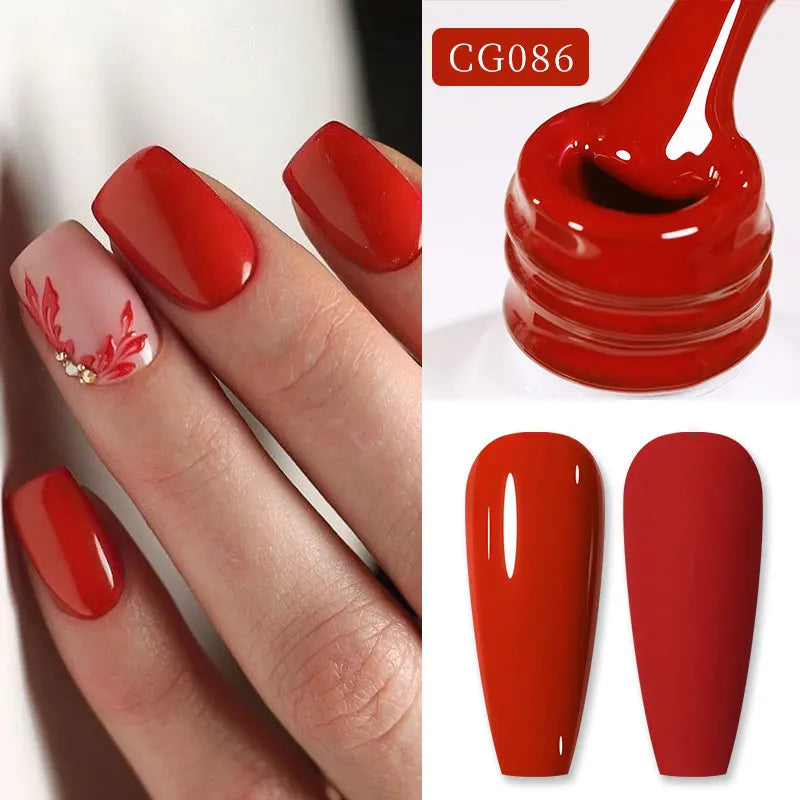 Semi-Permanent Nail Polish in Various Colors - 10ml