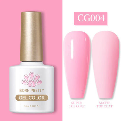 Semi-Permanent Solid Color Gel Nail Polish - 10ml