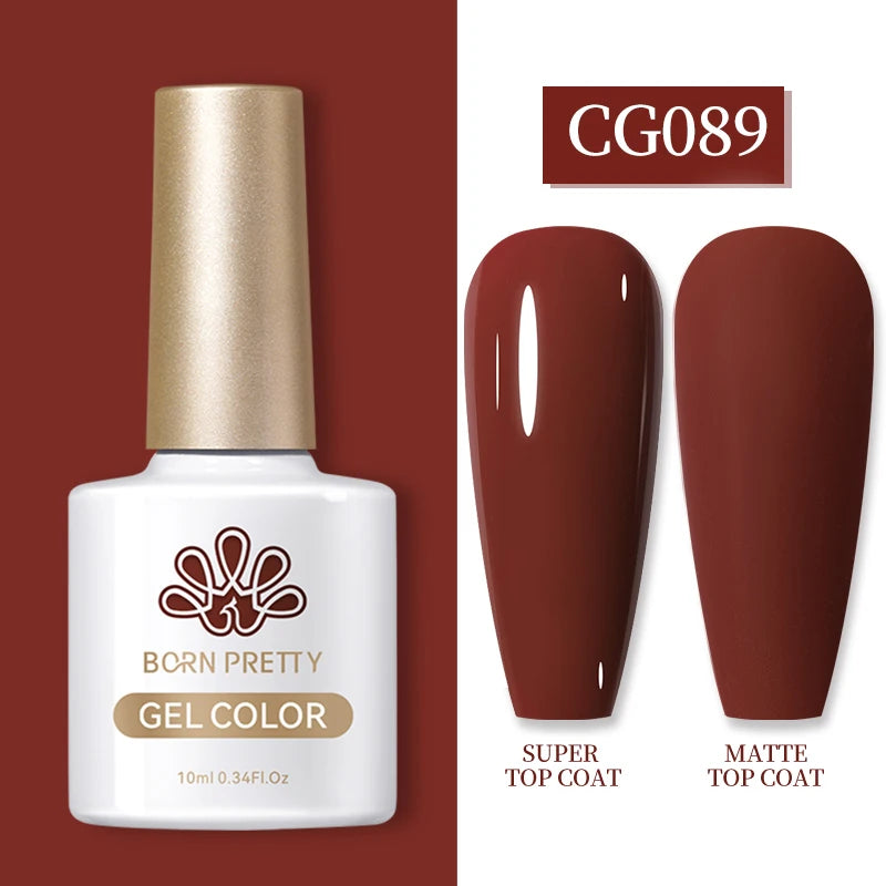 Semi-Permanent Solid Color Gel Nail Polish - 10ml