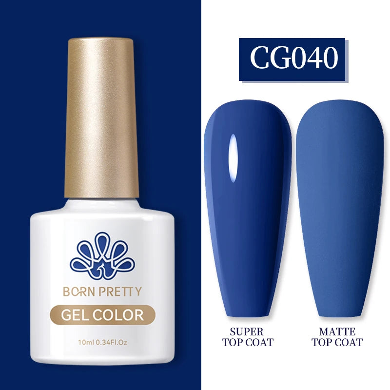 Semi-Permanent Solid Color Gel Nail Polish - 10ml