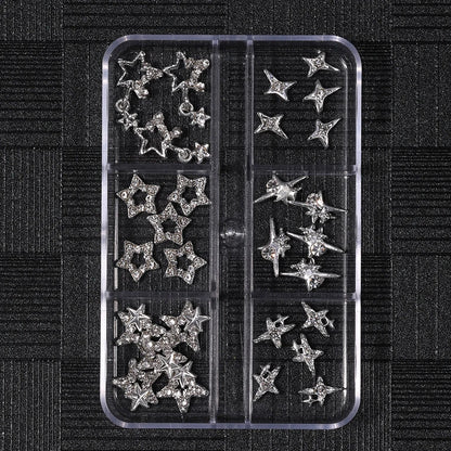 Pack of Star Charms - 1 Box with 6 or 12 Compartments