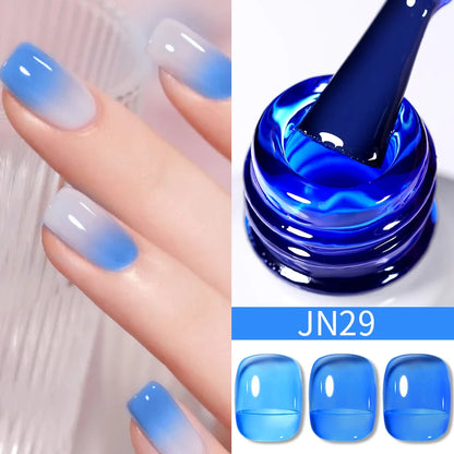 Jelly Effect Nail Polish in Colors - 10ml