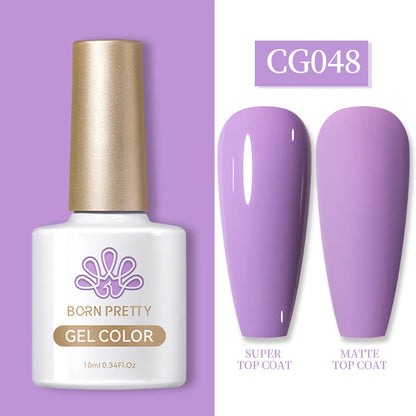 Semi-Permanent Solid Color Gel Nail Polish - 10ml