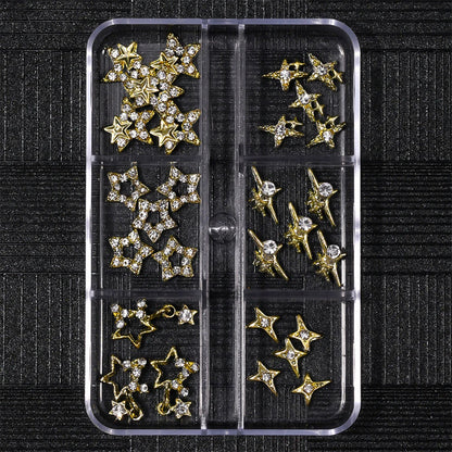 Pack of Star Charms - 1 Box with 6 or 12 Compartments