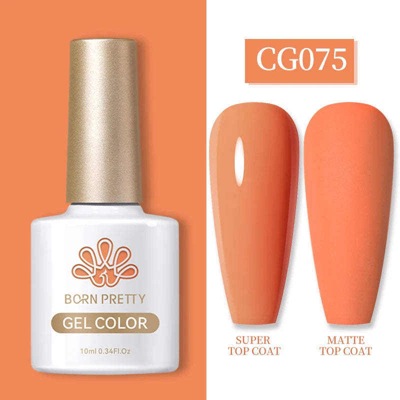 Semi-Permanent Solid Color Gel Nail Polish - 10ml