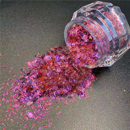 Holographic Chameleon Effect Flakes for Nails (1 Box of 3g)
