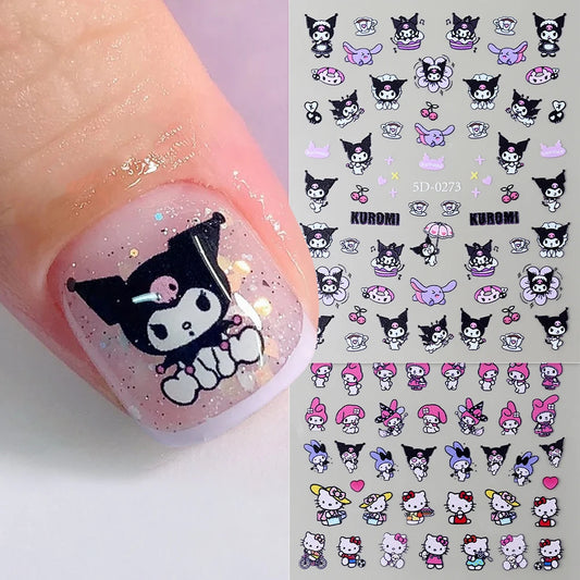 Sanrio 3D Nail Stickers - 1 Sheet