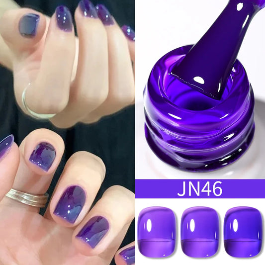 Jelly Effect Nail Polish in Colors - 10ml