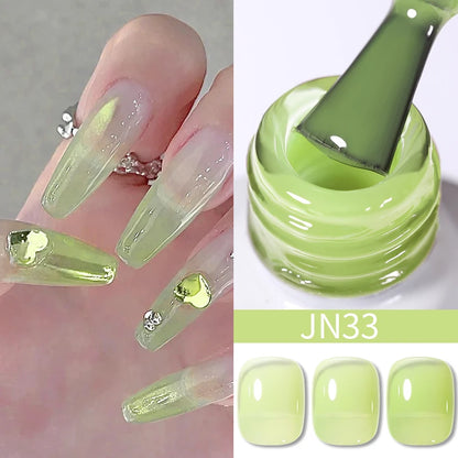 Jelly Effect Nail Polish in Colors - 10ml