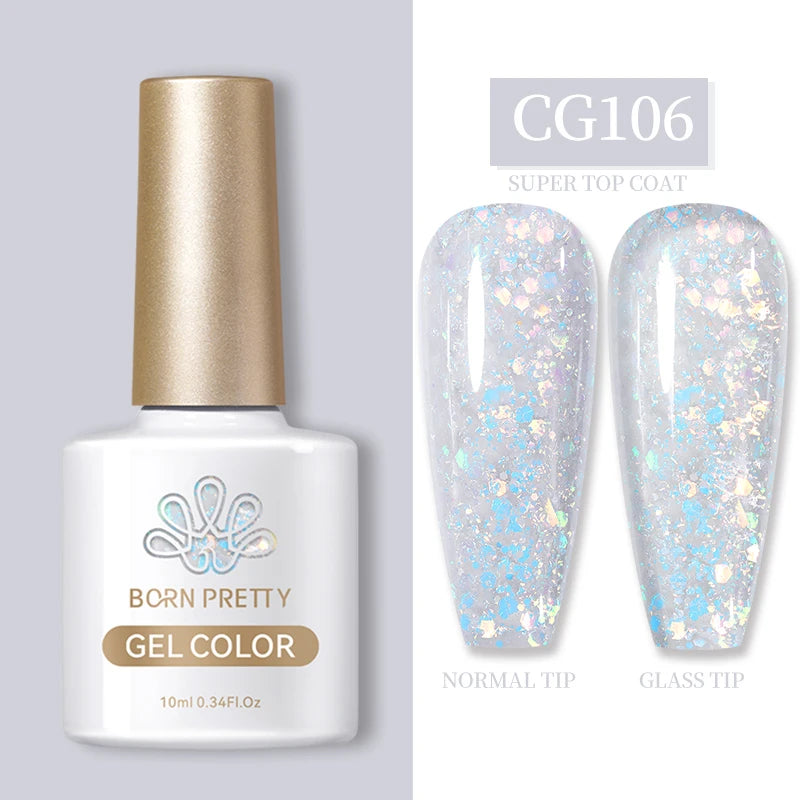 Semi-Permanent Glitter Gel Nail Polish - 10ml