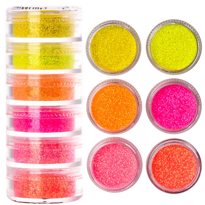 Glitter Powder Set – 5 Colors (2g per Jar)
