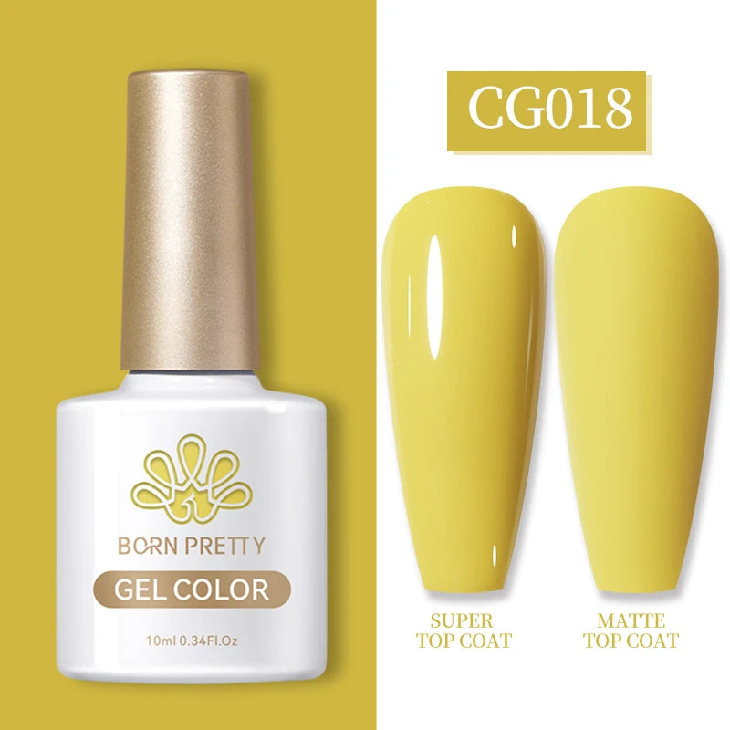 Semi-Permanent Solid Color Gel Nail Polish - 10ml