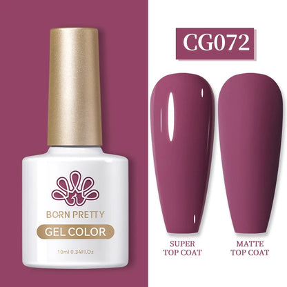 Semi-Permanent Solid Color Gel Nail Polish - 10ml