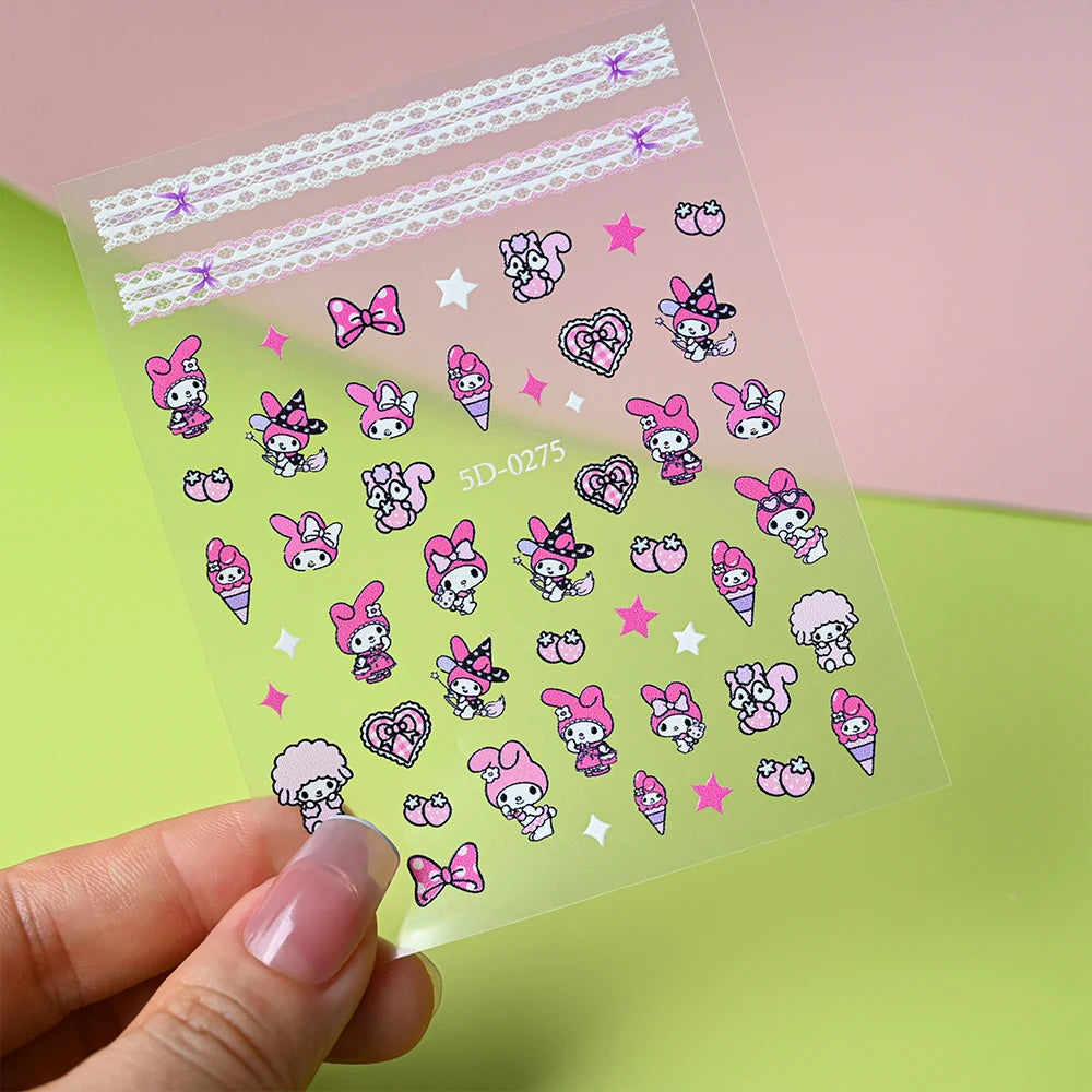 Sanrio 3D Nail Stickers - 1 Sheet