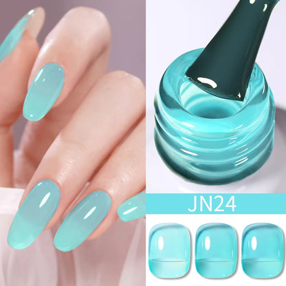 Jelly Effect Nail Polish in Colors - 10ml