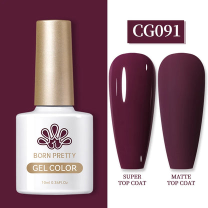 Semi-Permanent Solid Color Gel Nail Polish - 10ml