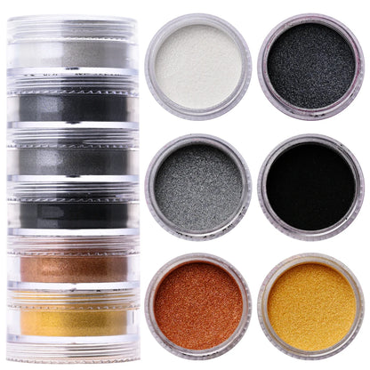 Glitter Powder Set – 5 Colors (2g per Jar)
