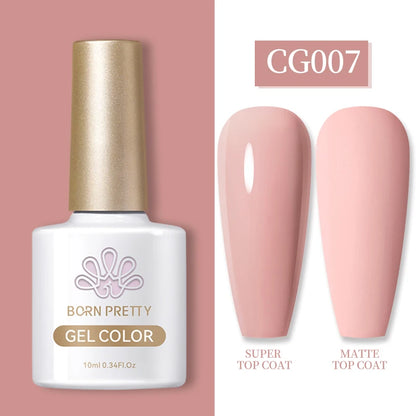 Semi-Permanent Solid Color Gel Nail Polish - 10ml