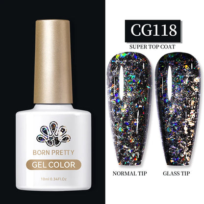 Semi-Permanent Glitter Gel Nail Polish - 10ml