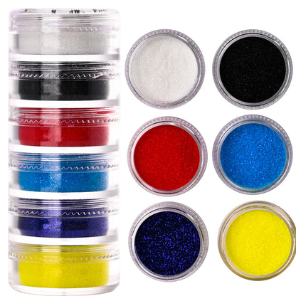 Glitter Powder Set – 5 Colors (2g per Jar)
