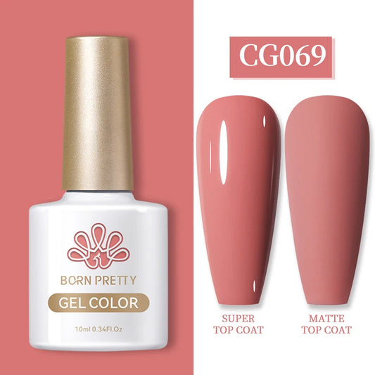 Semi-Permanent Solid Color Gel Nail Polish - 10ml