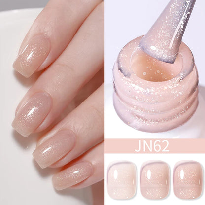 Jelly Effect Nail Polish with Glitter - 10ml