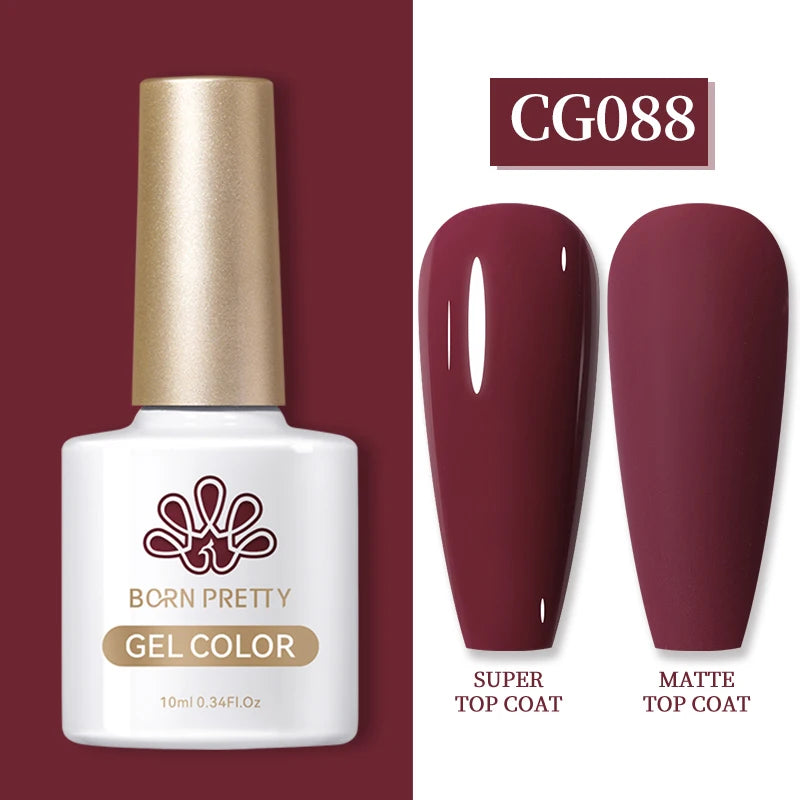 Semi-Permanent Solid Color Gel Nail Polish - 10ml