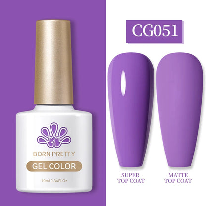 Semi-Permanent Solid Color Gel Nail Polish - 10ml