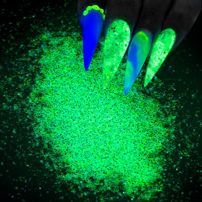 Polvo Glow in the Dark para Uñas - 10g