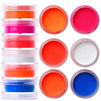 Glitter Powder Set – 5 Colors (2g per Jar)
