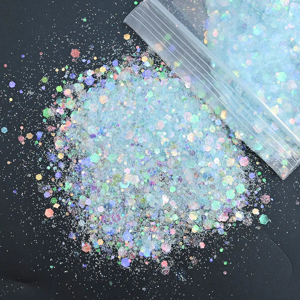 Holographic Glitter for Nail Art - Angel Symphony (50g per Bag)