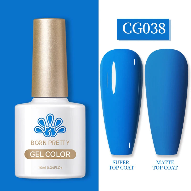 Semi-Permanent Solid Color Gel Nail Polish - 10ml