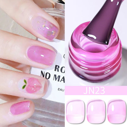 Jelly Effect Nail Polish in Colors - 10ml