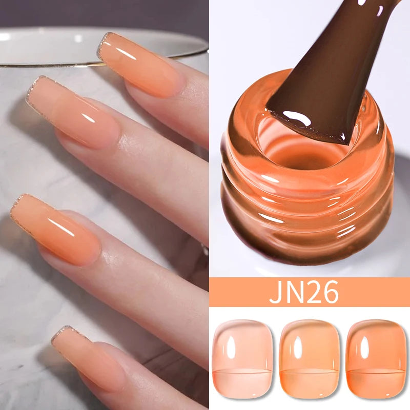 Jelly Effect Nail Polish in Colors - 10ml