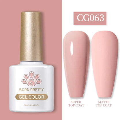 Semi-Permanent Gel Nail Polish in Pastel Colors - 10ml