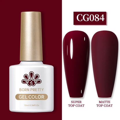 Semi-Permanent Solid Color Gel Nail Polish - 10ml