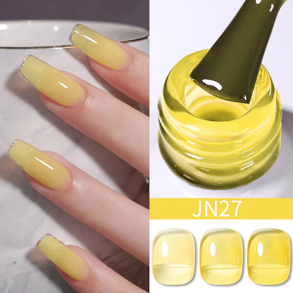 Jelly Effect Nail Polish in Colors - 10ml